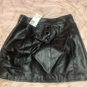 H&M Leather Skirt